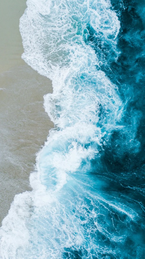 Ocean waves from above